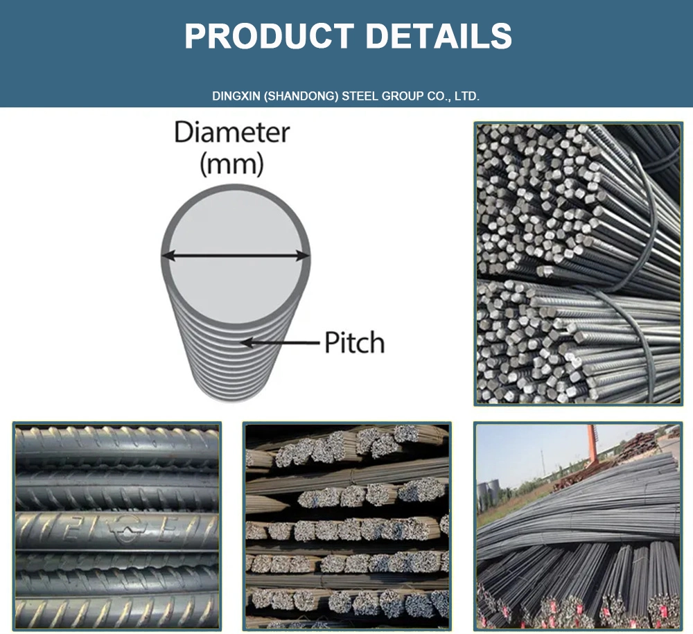 Factory Price ASTM Standard 4mm 6mm 8m 10mm 12mm Diameter HRB335 HRB400 HRB500 Concrete Deformed Steel Rebar