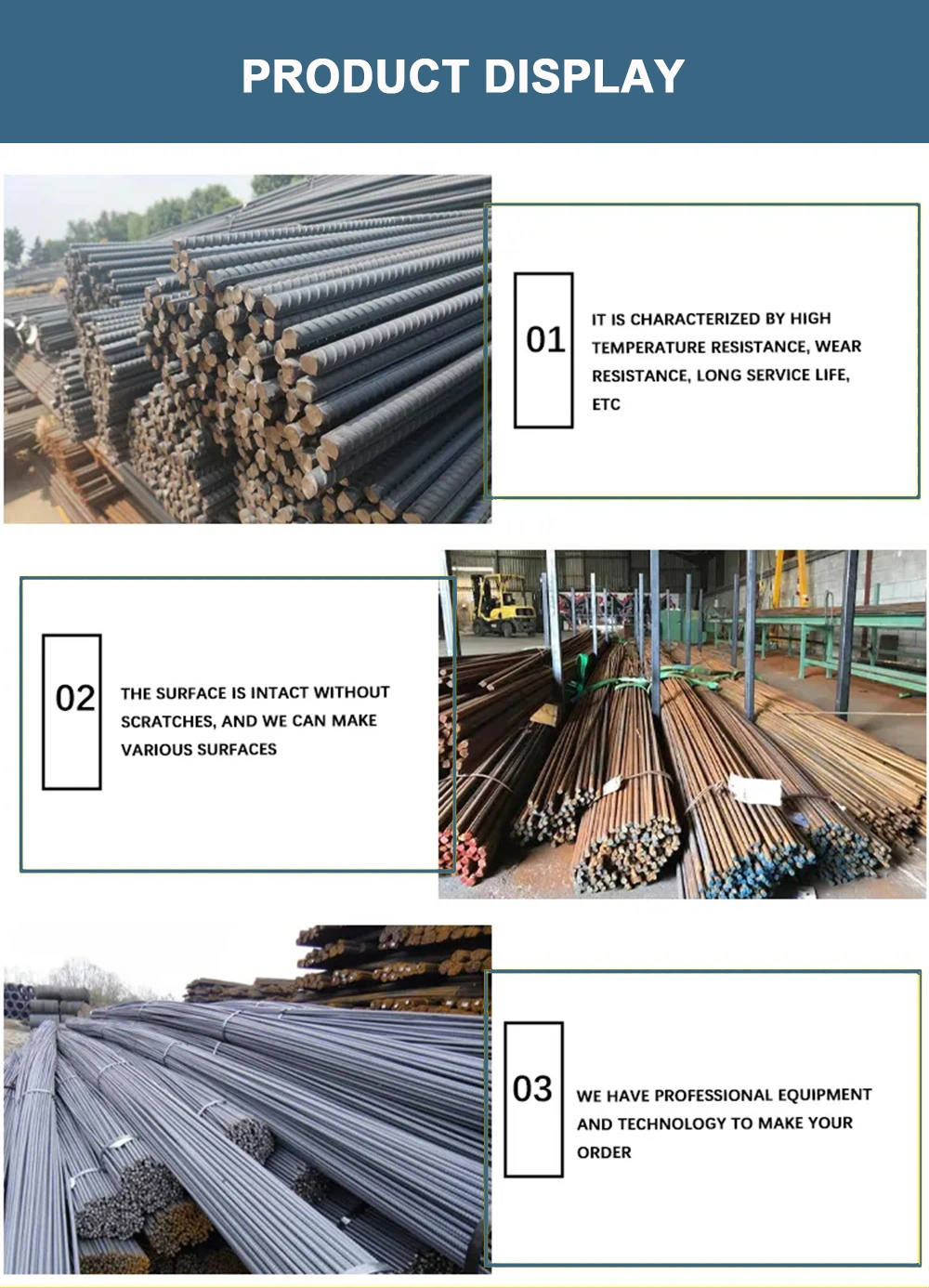 Factory Price ASTM Standard 4mm 6mm 8m 10mm 12mm Diameter HRB335 HRB400 HRB500 Concrete Deformed Steel Rebar